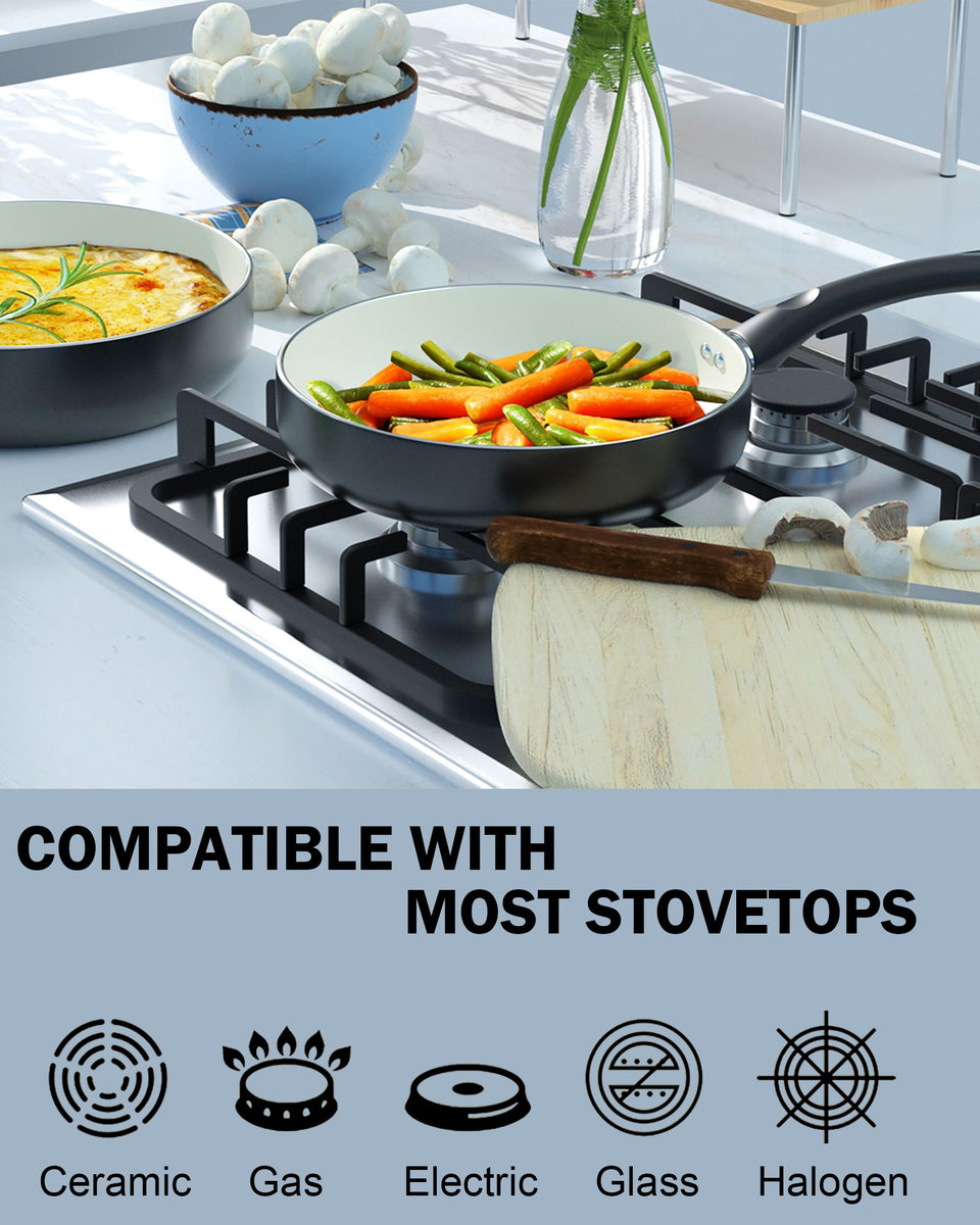 Cook N Home Pots And Pans Set Nonstick, 10 Piece Ceramic Cookware Sets, set  - Jay C Food Stores