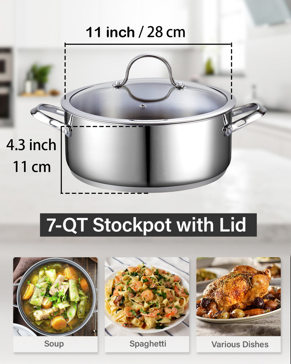 Cooks Standard Hard Anodized Nonstick Dutch Oven Casserole Stockpot 7