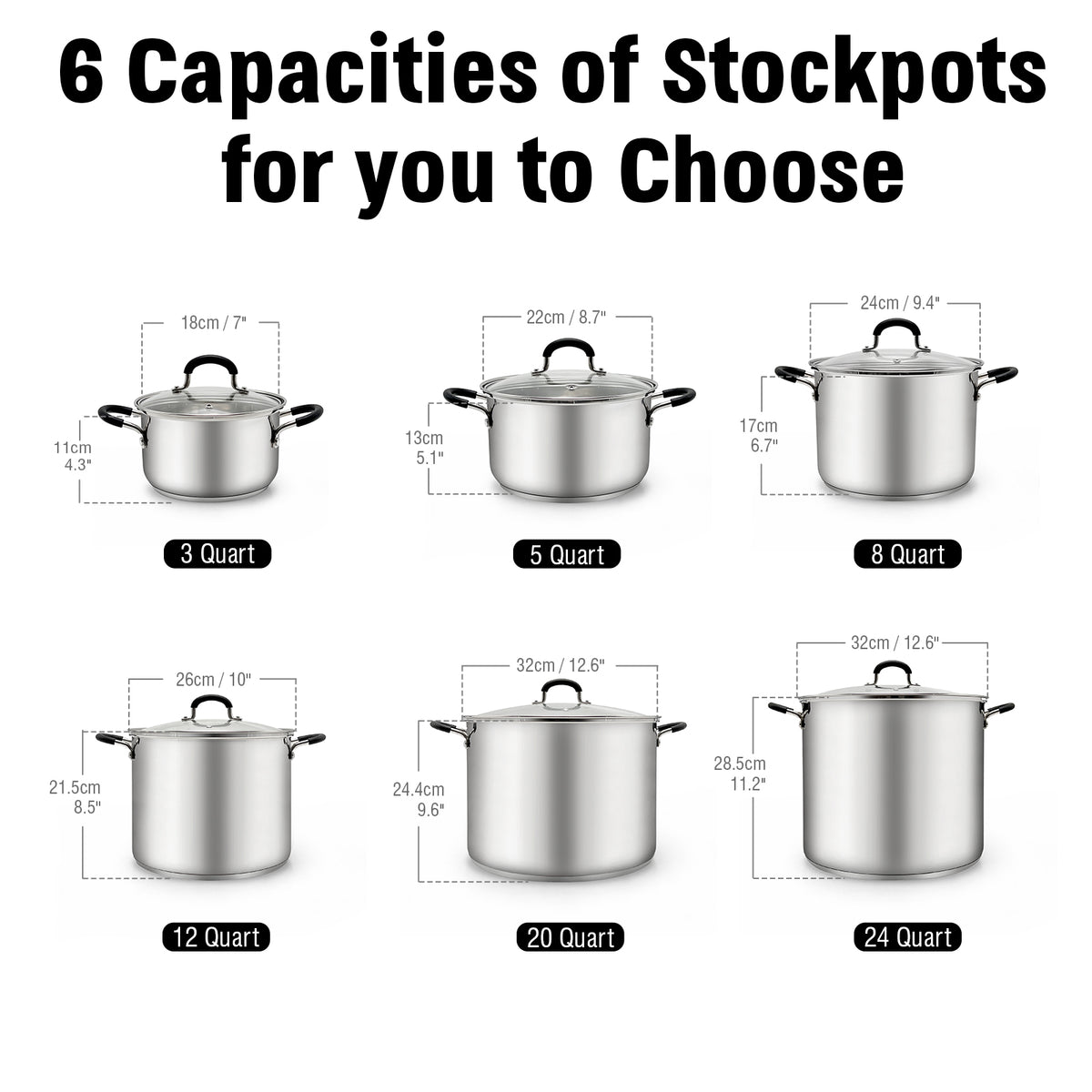 24 qt Stockpot with Steam Ventilation Knob