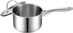 Cooks Standard NC-00348 Stainless Steel 1.5QT Sauce Pan with Cover