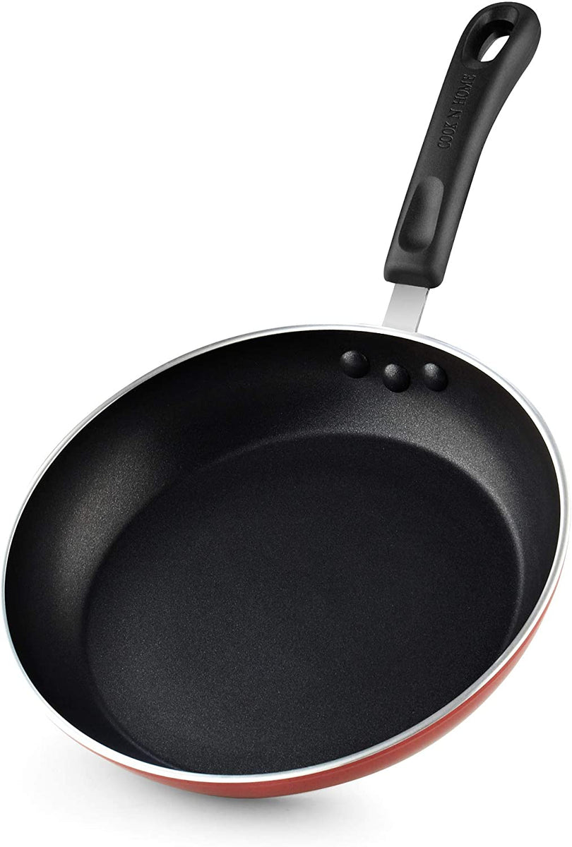 Cook N Home 2612 Nonstick Saute Fry Pan Set, 8, 9.5, and 11-Inch
