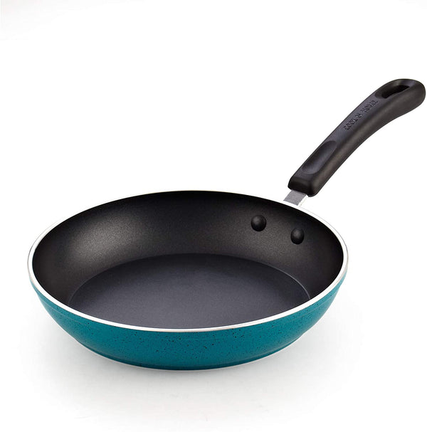 Cook N Home Nonstick Saute Skillet Fry Pan, 9.5 Inch Kitchen Non-stick Cookware Cooking Frying Pan, Induction Compatible, Turquoise