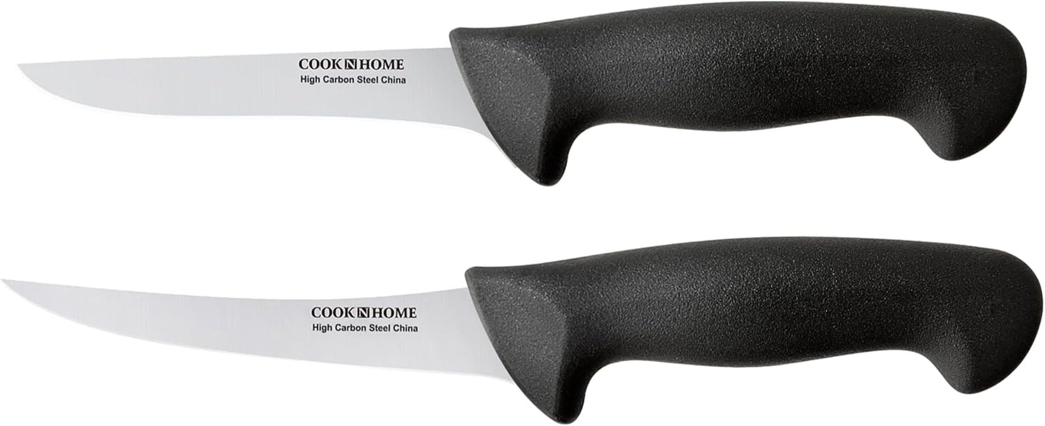 Cook N Home Boning Knife Set 2-Piece, 6-inch High Carbon German Stainl