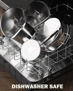 Cooks Standard Saucepan with Lid 18/10 Stainless Steel, 3-Quart Professional Sauce pot Mini Milk Pan, Oven Safe 500â„? Compatible with All Stovetops, Silver