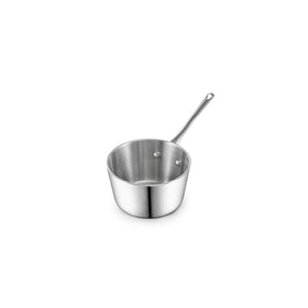 D&M Butter Warmer 0.14 Quart, Multi-Ply Clad Stainless Steel Milk Frother and Chocolate Melting Pot, Small Saucepan for Induction Stovetop, Coffee, Butter, Syrup