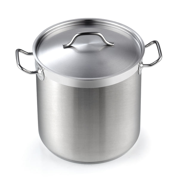 Cooks Standard Dutch Oven Casserole with Lid, 9 Quart Professional Stainless Steel Stockpots, Silver