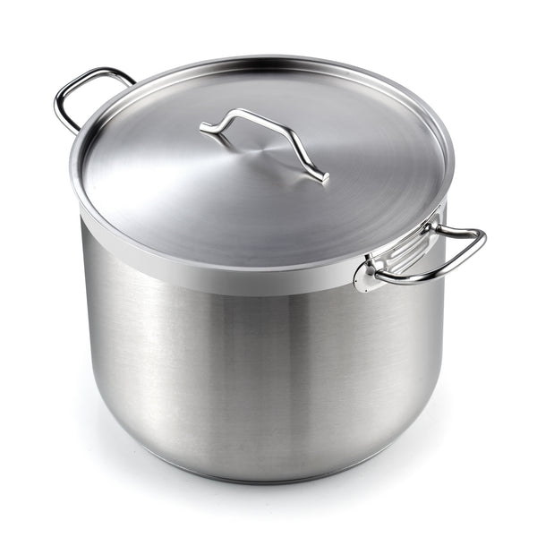 Cooks Standard Dutch Oven Casserole with Lid, 9 Quart Professional Stainless Steel Stockpots, Silver