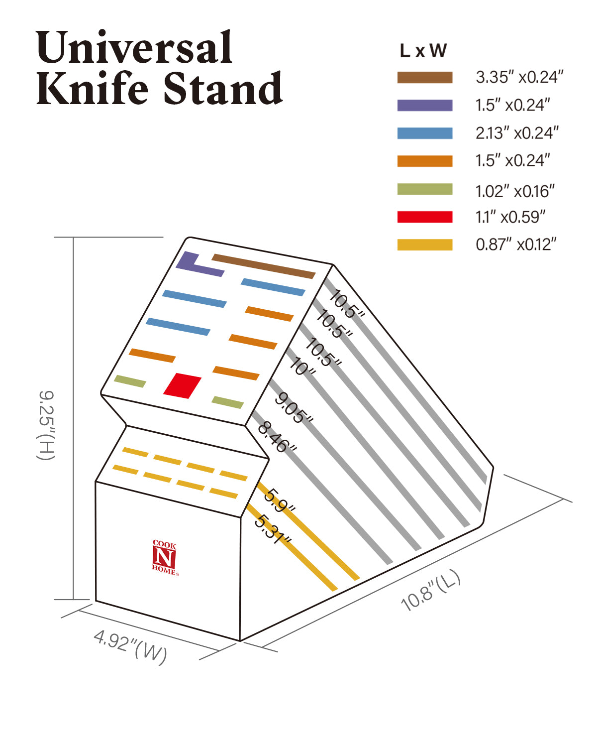Reclaimed Wood Angled Rectangular Knife Block – Be Home