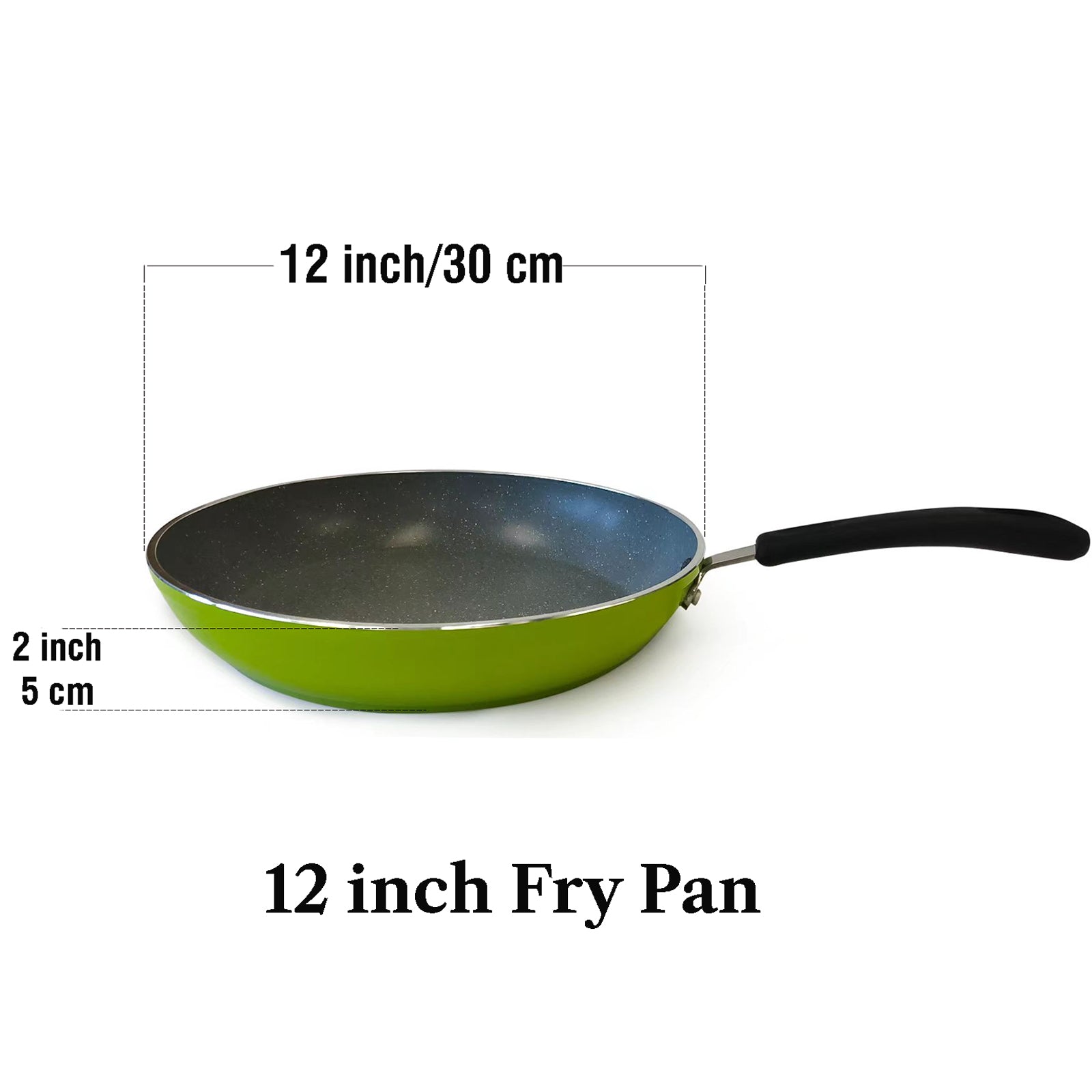 Cook N Home 12-Inch Fry Pan/Saute/Skillet with Non-Stick Induction