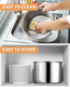 Cook N Home Stovetop Popcorn Popper with Crank, 6 Quart Stainless Steel Popcorn Pot, Silver
