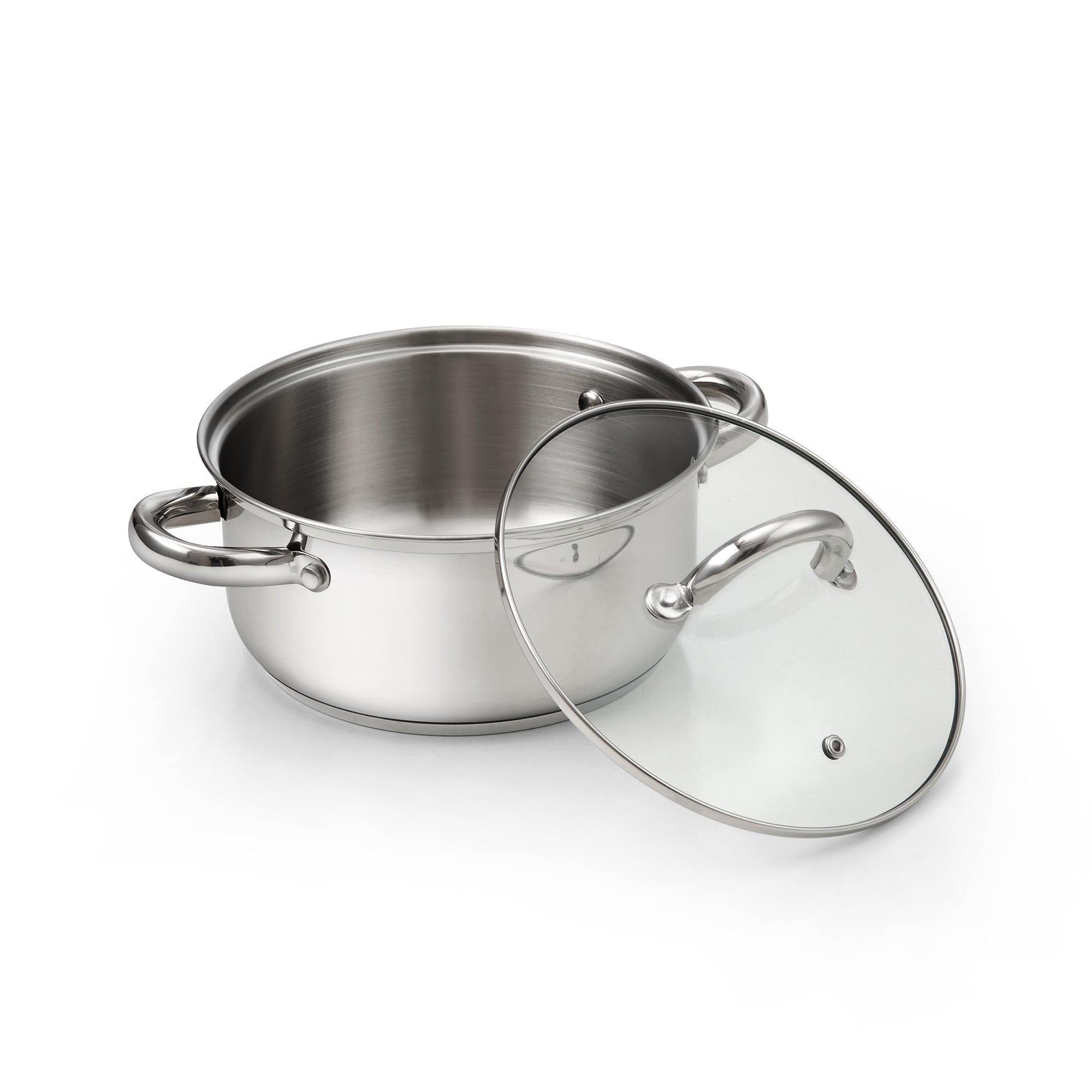 Cook N Home 3 Quart Stainless Steel Sauce Pot Casserole with Lid