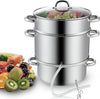 Cooks Standard Classic Canning Extractor Juicer Steamer, 11-Quart, Silver, 02731
