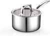 Cook N Home Tri-Ply Clad Stainless Steel Cookware Set and Saucepan and Stockpot