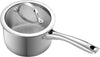 Cooks Standard Classic Stainless Steel Cookware 9-Piece Set Glass Lid