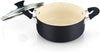 Cook N Home Pots and Pans Set Nonstick, 10 Piece Ceramic Kitchen Cookware Sets, Nonstick Cooking Set with Saucepans, Frying Pans, Dutch Oven Pot with Lids, Black
