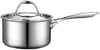 Cooks Standard Multi-Ply Full Clad Stainless Steel Saucepan with Lid 1.5/3-Quart, Silver