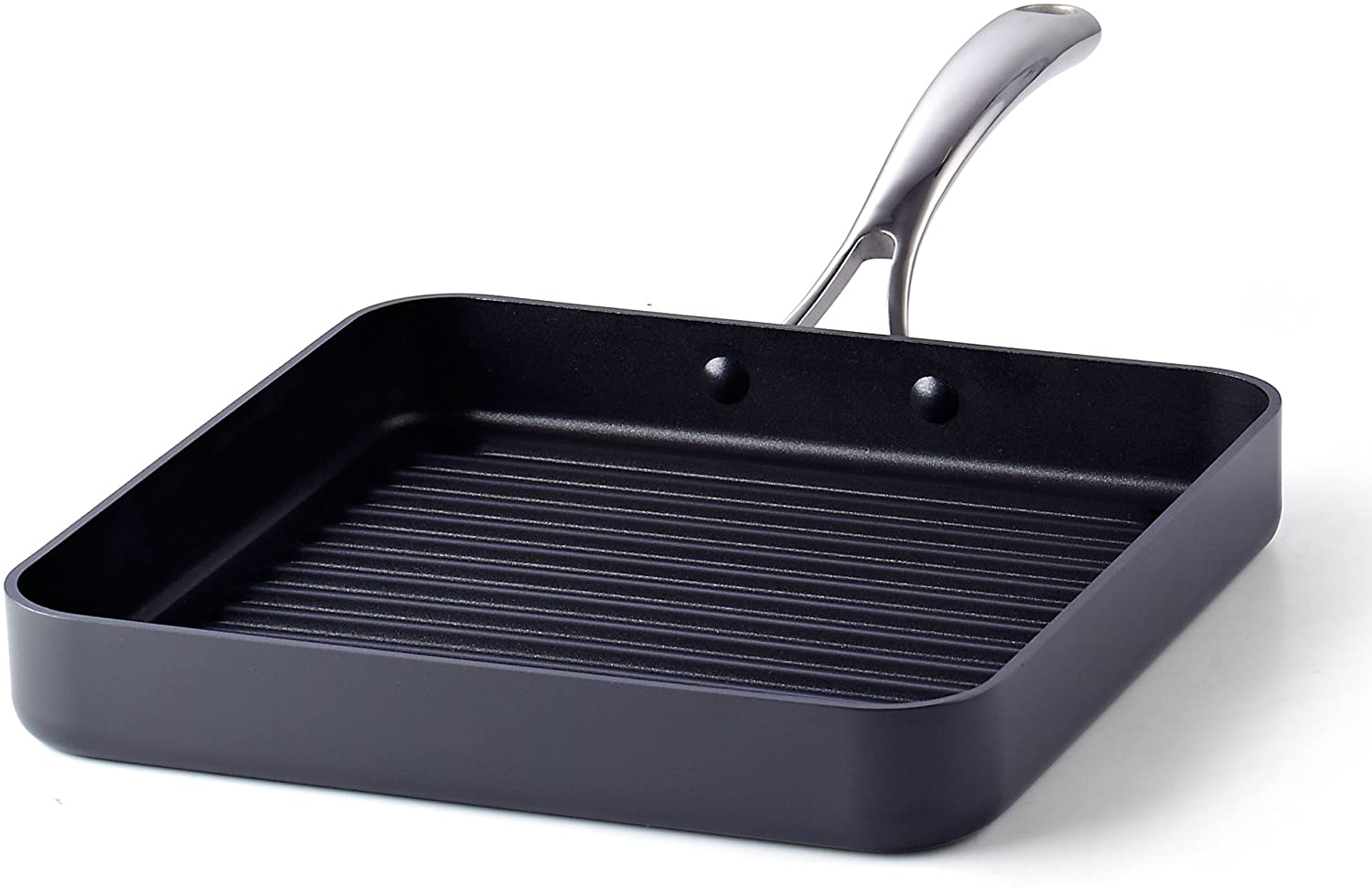 All-Clad HA1 Hard Anodized Nonstick Cookware, Square Grill, 11 inch