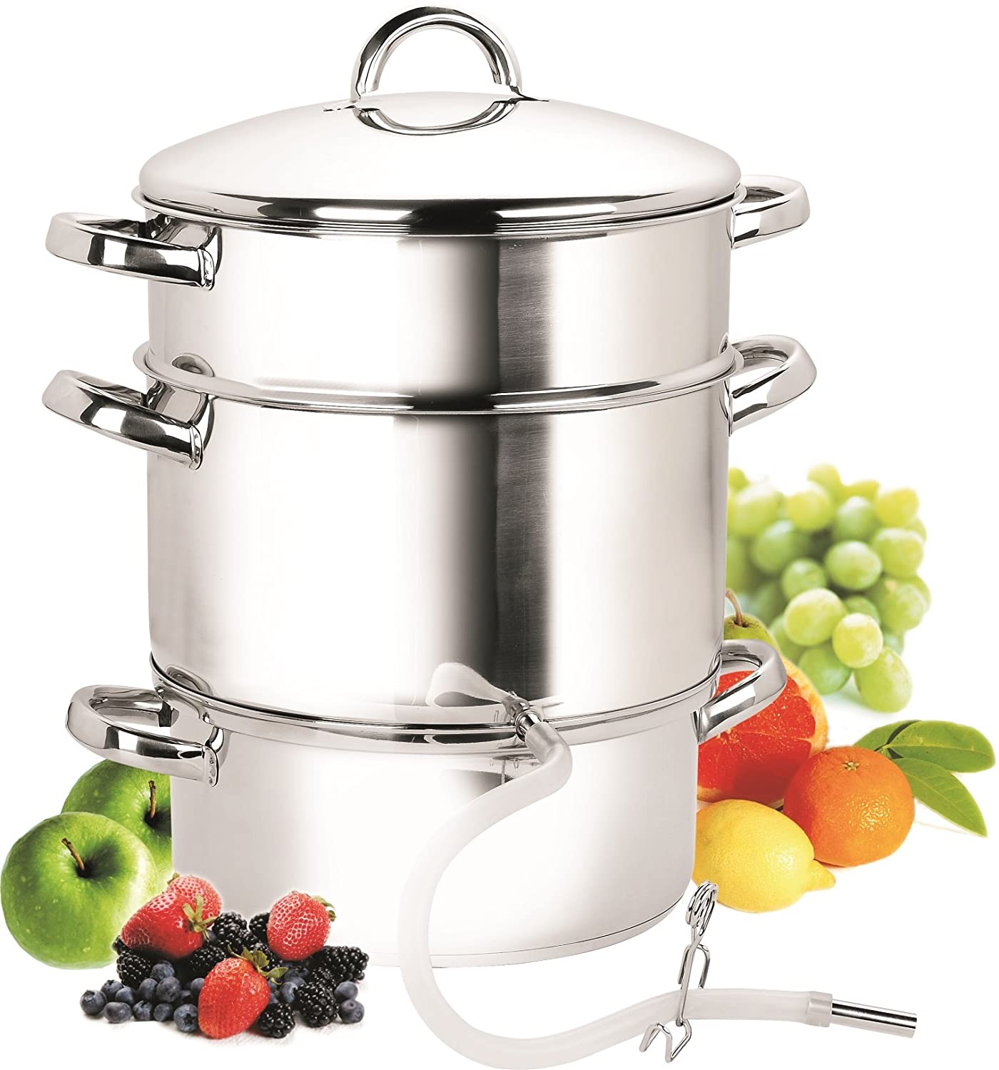 Cook N Home Pasta Pot with Strainer Lid 8-Quart, Stainless Steel