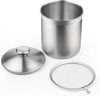 Cook N Home 1.5 Quart Stainless Steel Oil Storage Can Strainer