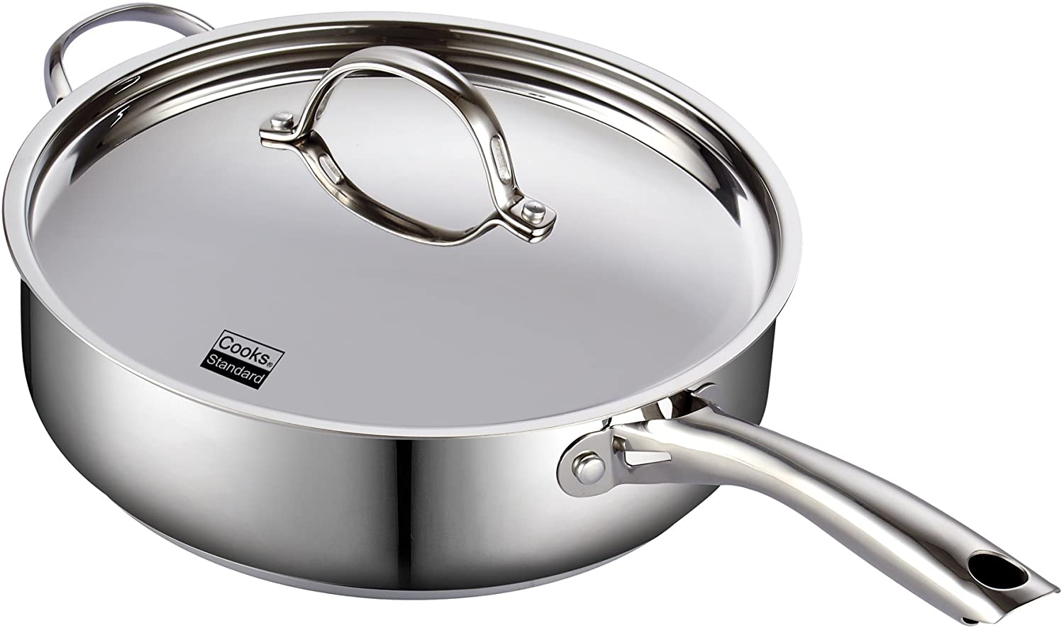 Cooks Standard 5 Quarts Non-Stick Aluminum Saute Pan with Lid