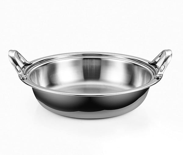 Cooks Standard Multi-Ply Clad Stainless Steel Tagine with 2 Handle and Extra Glass Lid, 4.5-Quart