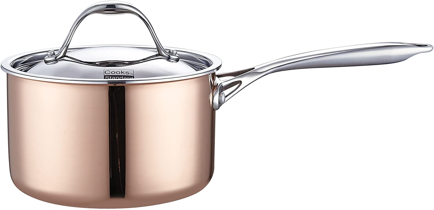 Copper Clad Cookware With Brass Handles #185824