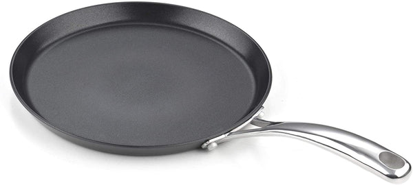 Cooks Standard Nonstick Hard Anodized 9.5-inch 24cm Crepe Griddle Pan, Black