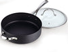 Hard Anodized Nonstick Deep Saute pan with Lid 5QT 11-inch
