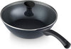 Cook N Home Marble Nonstick Saute Stir Fry Wok Pan 12-inch without Lid Made in Korea