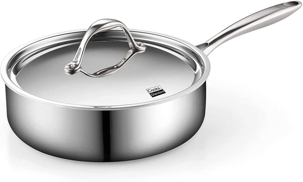 Cooks Standard Multi-Ply Clad Stainless-Steel  Deep Saute Pan with Lid