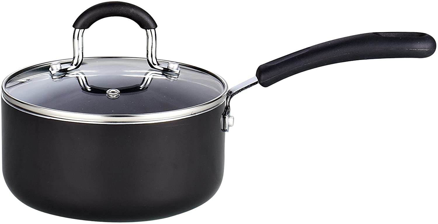  Cook N Home Pots and Pans Nonstick Kitchen Cookware Sets  include Saucepan Frying Pan Stockpots 8-Piece, Heavy Gauge, Stay Cool  Handle, Black: Home & Kitchen