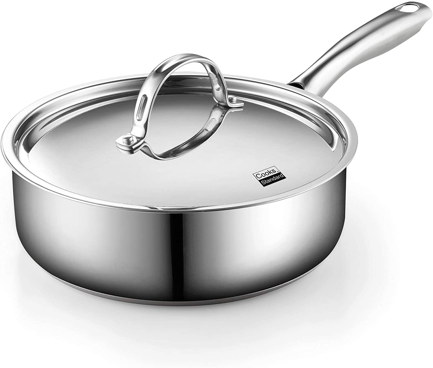 Cooks Standard Classic 5 qt. Stainless Steel Saute Pan with Lid