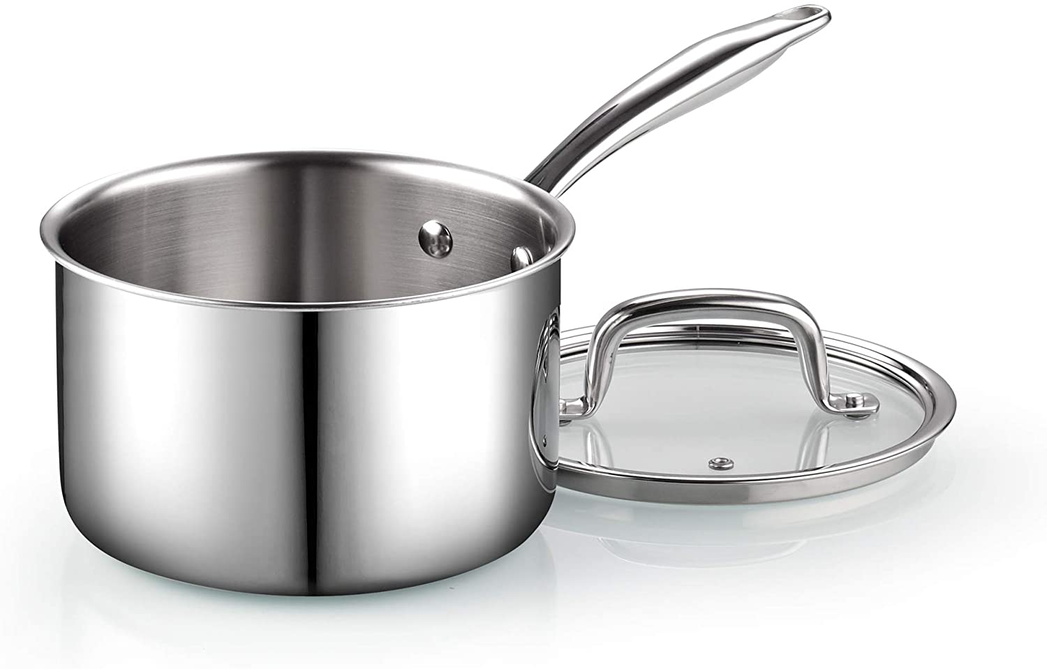 Cook N Home 3-Quart Stainless Steel Saucepan with Lid