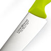 Cook N Home Chef's Knife Multi-Purpose 8-Inch, Straight Edge High Carbon German Stainless Steel Sharp Kitchen Knife, Ergonomic Handle, Green