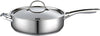 Cooks Standard Classic Stainless Steel Deep Saute Pan with Lid 5-Qt 11-inch