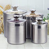 Cooks Standard 4-Piece Canister Set, 4 pcs, Stainless Steel