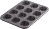 Cook N Home 6-Piece Heavy Gauge, Cake/Cookie/Muffin/Loaf Nonstick Bakeware Set, Black