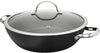 Cooks Standard Everyday Pan with Glass Lid, Chef's Pan 12-Inch Hard Anodized Nonstick All Purpose Pan 5-Quart Wok Stir Fry Pan, Black