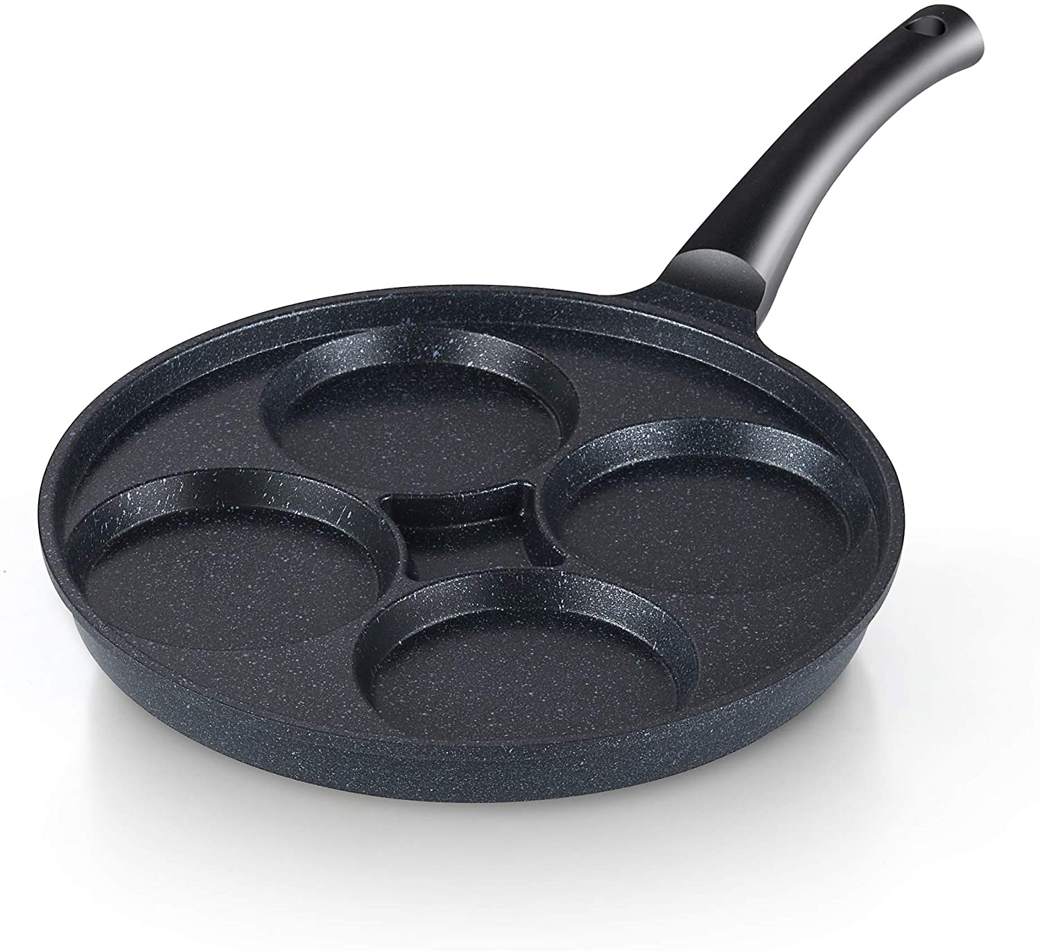 Cook N Home Marble Nonstick Saute Stir Fry Wok Pan 12-inch without Lid
