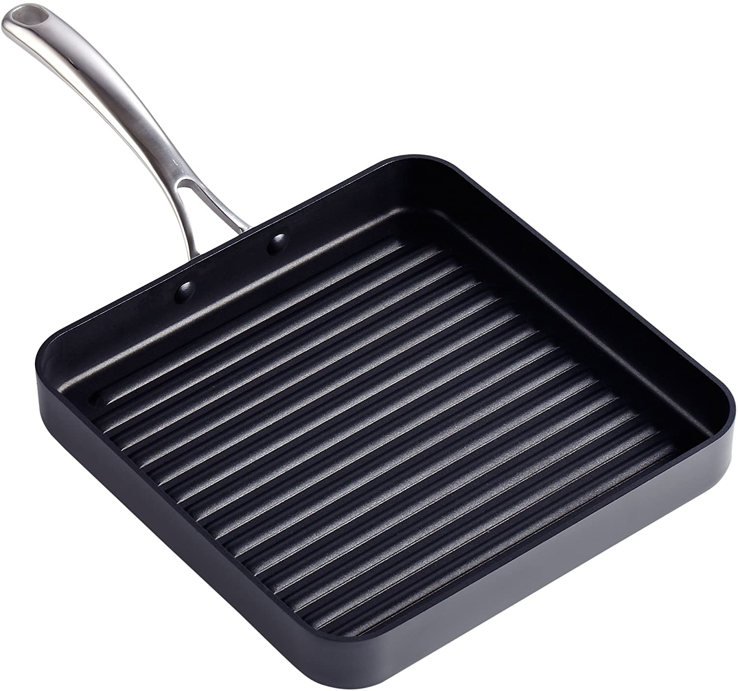 Cooks Standard Nonstick Square Grill Pan 11 x 11-Inch, Hard Anodized G