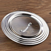 Cook N Home Stainless Steel with Glass Center Universal Lid, Fits 8, 10.25, 11, and 12-Inch